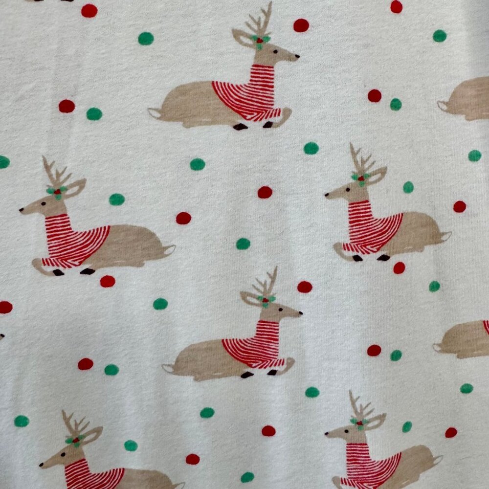 MINI BODEN Reindeer Nightgown 11-12Y 152 Red Holiday Print Christmas Nightie - Picture 6 of 7